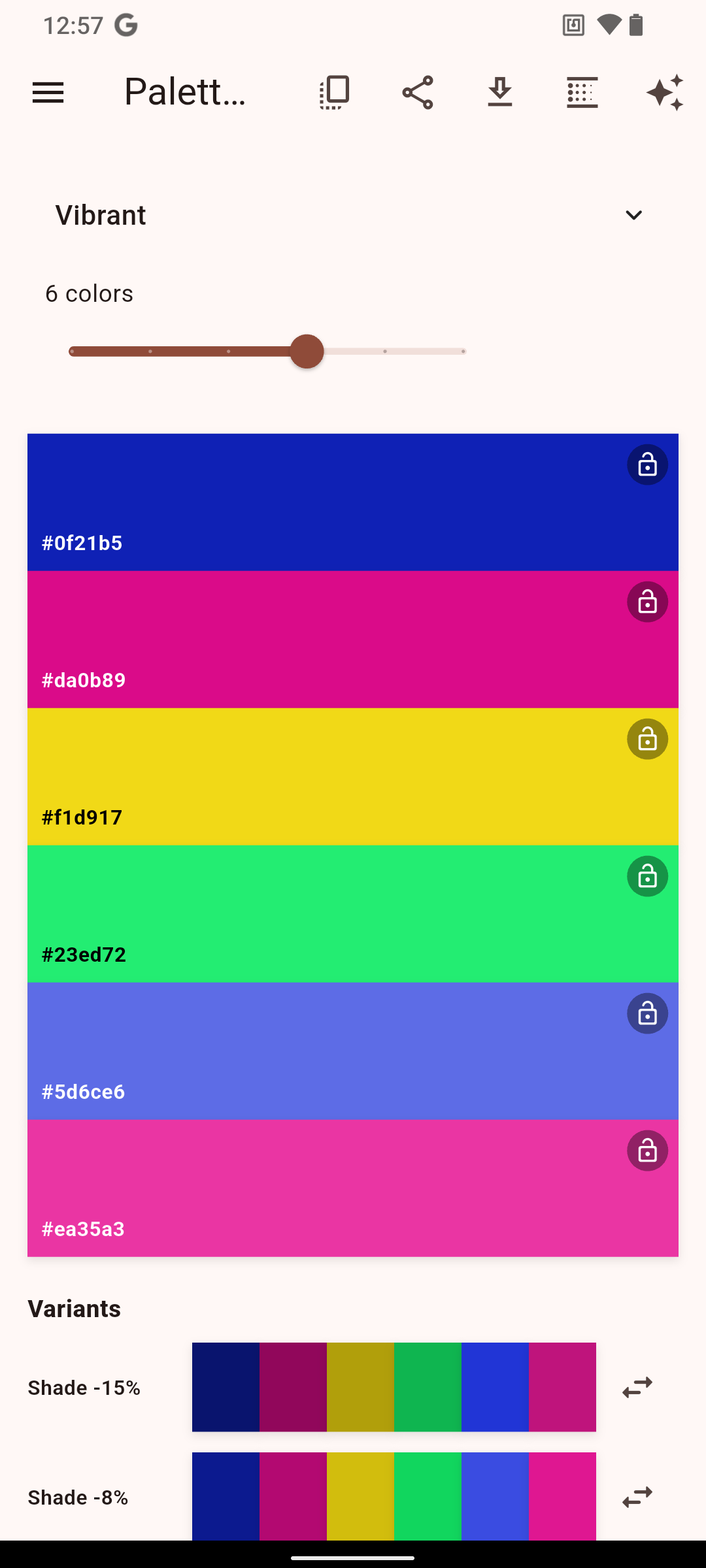 ColorBox screenshot: export preview